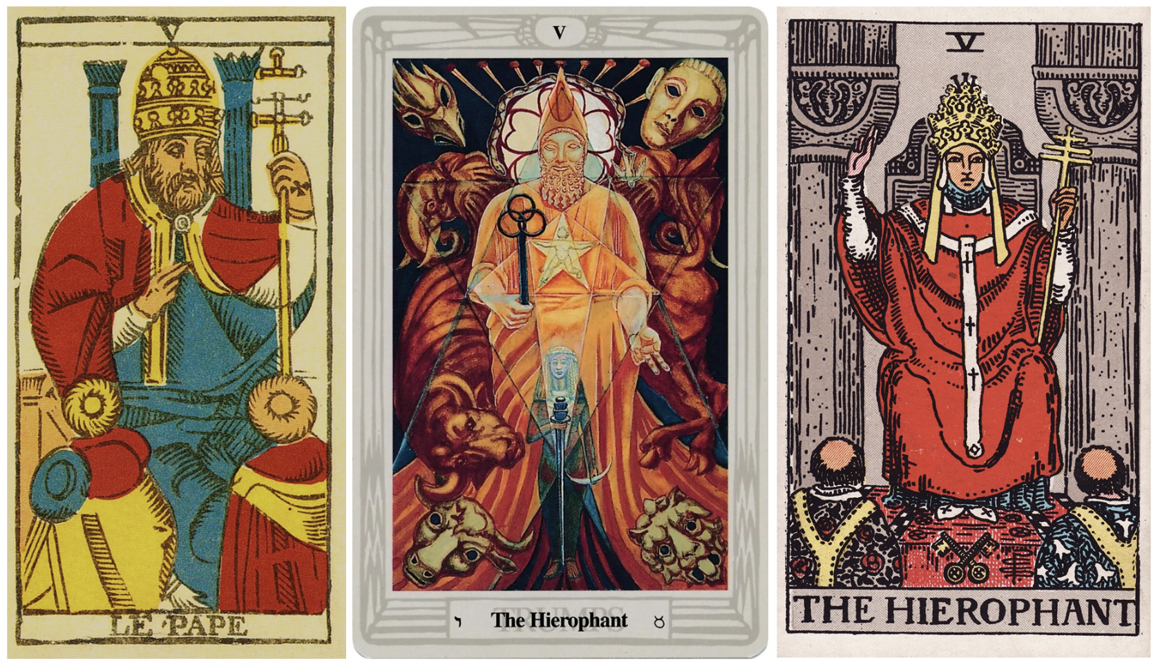 The Hierophant (Tarot Triptych) - Tetragrammaton